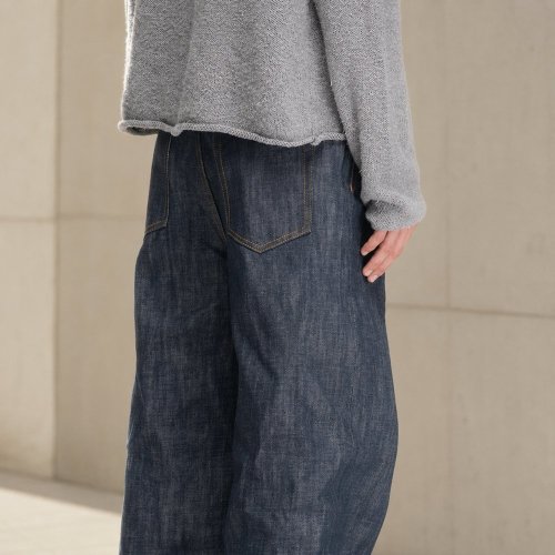 Dark Indigo Baggy Wide-Leg Jeans