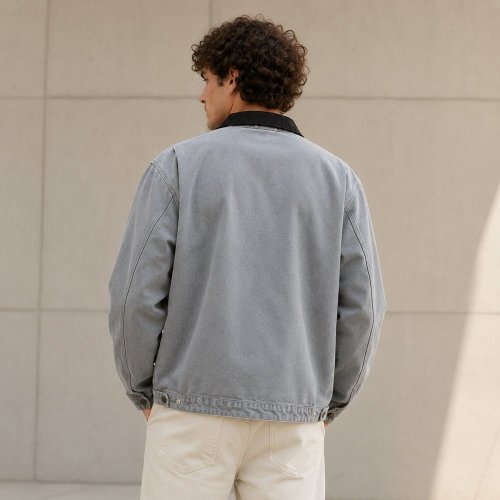Navy Canvas Chore Jacket