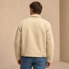 Khaki Canvas Quilted-Lined Chore Jacket