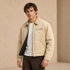 Khaki Canvas Quilted-Lined Chore Jacket
