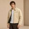 Khaki Canvas Quilted-Lined Chore Jacket