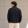 Dark Navy Washed Denim Trucker Jacket
