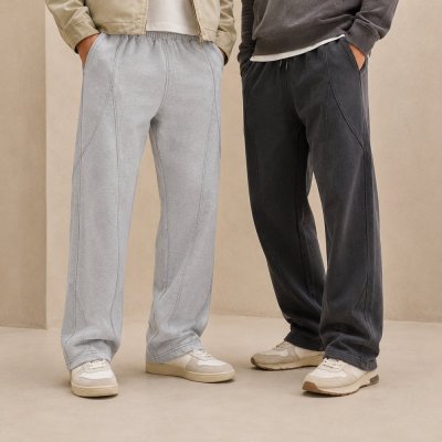 Purple Rhinestone Embellished Sweatpants