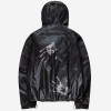 Black Heat-Reactive Thermochromic Hooded Jacket