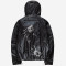 Black Heat-Reactive Thermochromic Hooded Jacket