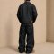 Black Washed Denim Jacket and Cargo Pants Set
