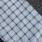 Light Blue Windowpane Plaid Hooded Windbreaker Jacket