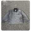Vintage Grey Washed Canvas Chore Jacket