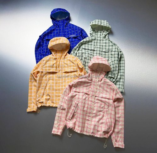 Royal Blue and Mustard Yellow Plaid Zip-Up Hoodie