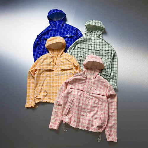 Royal Blue and Mustard Yellow Plaid Zip-Up Hoodie