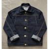 Dark Navy Washed Denim Trucker Jacket