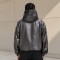 Black Heat-Reactive Thermochromic Hooded Jacket
