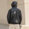 Black Heat-Reactive Thermochromic Hooded Jacket