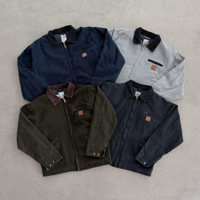 Navy Canvas Chore Jacket