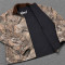 Custom Reversible Work Jacket Navy Canvas and Camo Print