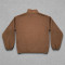 Custom Brown Stand Collar Zip Up Bomber Track Jacket