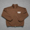 Custom Brown Stand Collar Zip Up Bomber Track Jacket