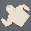 Custom Cream Oversized Pullover Hoodie for Streetwear