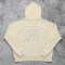 Custom Cream Oversized Pullover Hoodie for Streetwear