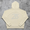 Custom Cream Oversized Pullover Hoodie for Streetwear