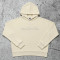 Custom Cream Oversized Pullover Hoodie for Streetwear