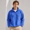 Custom Cobalt Blue Sherpa Fleece Stand Collar Half Zip Jacket