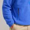 Custom Cobalt Blue Sherpa Fleece Stand Collar Half Zip Jacket