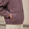 Custom Purple Lightweight Coach Jacket with Flap Pockets