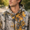 Custom Hunting Camo Print Sherpa Fleece Hooded Full Zip Hoodie