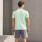 Custom Mint Green Color Block T-shirt and Shorts Tracksuit Set