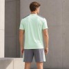 Custom Mint Green Color Block T-shirt and Shorts Tracksuit Set