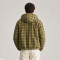 Custom Vintage Plaid Hooded Jacket for Streetwear Brands