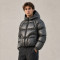 Custom Charcoal Grey Cropped Hooded Puffer Jacket