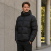 Custom Black Classic Stand Collar Puffer Jacket