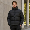 Custom Black Classic Stand Collar Puffer Jacket