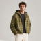 Custom Vintage Plaid Hooded Jacket for Streetwear Brands