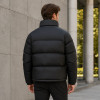 Custom Black Classic Stand Collar Puffer Jacket