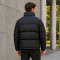 Custom Black Classic Stand Collar Puffer Jacket