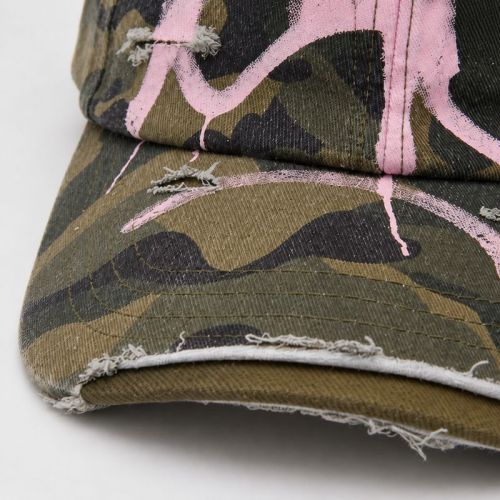 Camo Graffiti Distressed Dad Hat