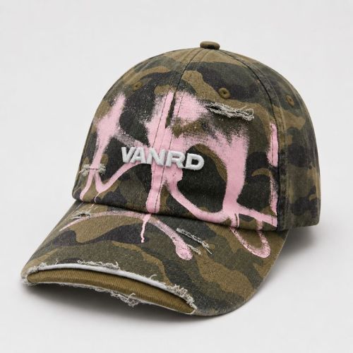 Camo Graffiti Distressed Dad Hat