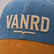 Vintage Washed Denim Dad Hat with Suede Bill