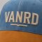 Vintage Washed Denim Dad Hat with Suede Bill