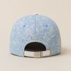 Rose All-Over Print Denim Baseball Cap