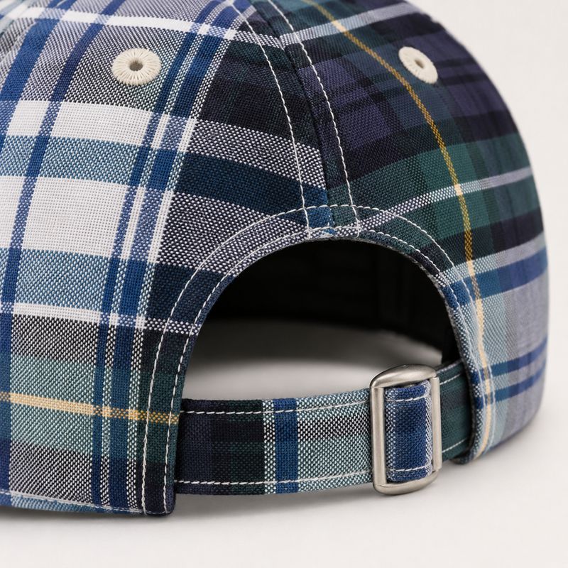 Plaid Patchwork Cotton Dad Hat - VANRD