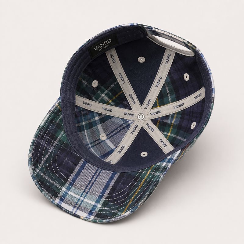 Plaid Patchwork Cotton Dad Hat - VANRD