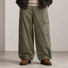 Custom Olive Cargo Pants with Flap Thigh Pockets