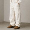 Custom Off-White Cargo Pants with Flap Pocket Details