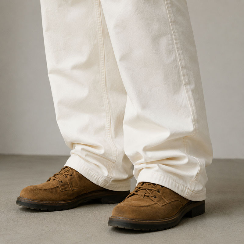 Custom Off-White Cargo Pants with Flap Pocket Details