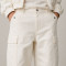 Custom Off-White Cargo Pants with Flap Pocket Details