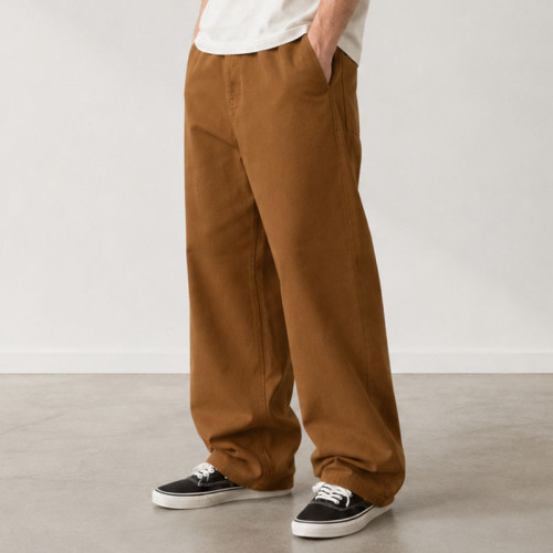 Custom Tan Baggy Chino Work Pants